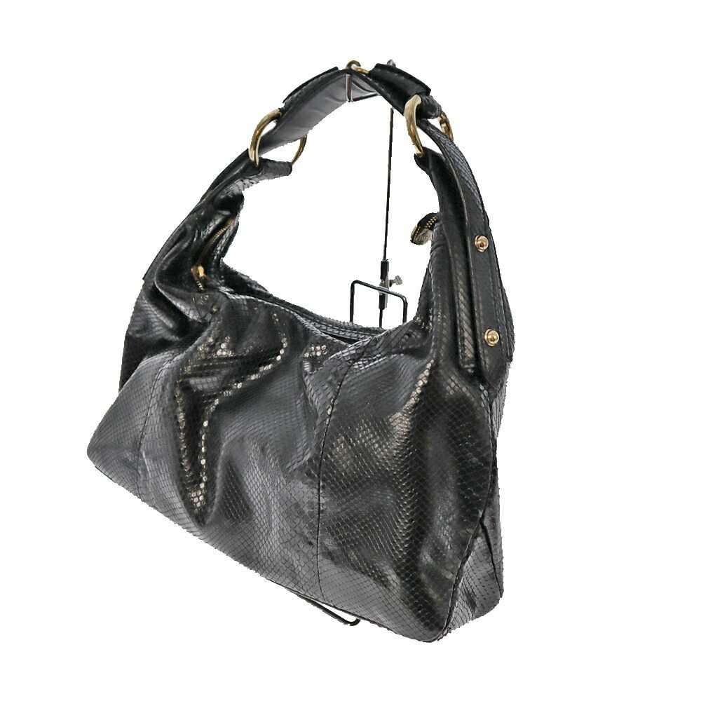 Gucci Handbag Black Python Leather - image 2